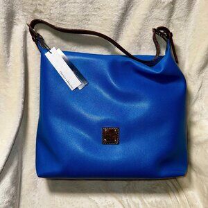💙 NWT Dooney & Bourke Pebble Leather Shoulder Sac – Cobalt